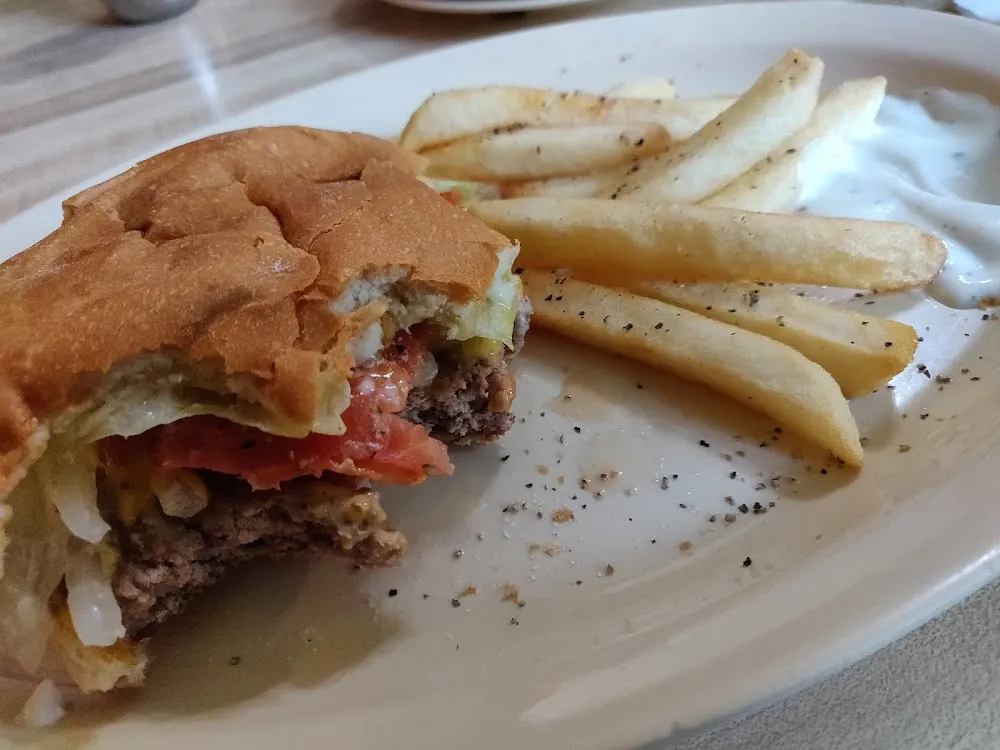 Hamburger and Fries